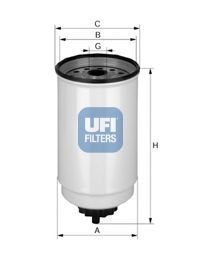 UFI 2437100 -  Топливный фильтр