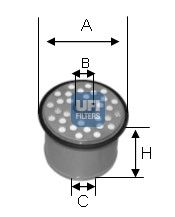 UFI 2439000 -  Топливный фильтр