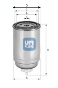 UFI 2439900 -  Топливный фильтр