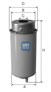UFI 2443200 -  Топливный фильтр