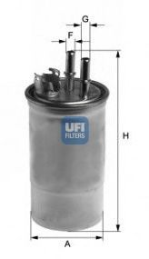 UFI 2443300 -  Топливный фильтр