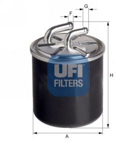 UFI 2443600 -  Топливный фильтр