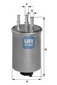 UFI 2444500 -  Топливный фильтр