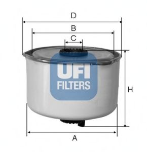 UFI 2445400 -  Топливный фильтр