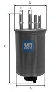 UFI 2445900 -  Топливный фильтр