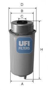 UFI 2446400 -  Топливный фильтр