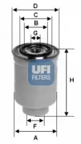 UFI 2446500 -  Топливный фильтр