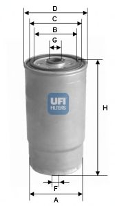 UFI 2452500 -  Топливный фильтр