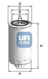 UFI 2499901 -  Топливный фильтр