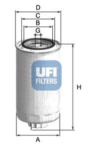 UFI 2499904 -  Топливный фильтр