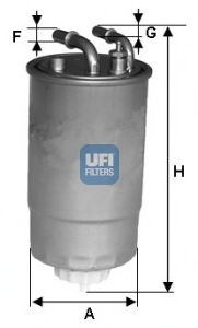 UFI 24one02 -  Топливный фильтр