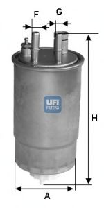 UFI 24one03 -  Топливный фильтр