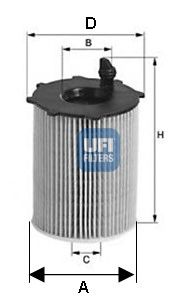 UFI 2503700 -  Масляный фильтр