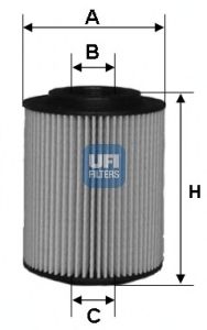 UFI 2505000 -  Масляный фильтр