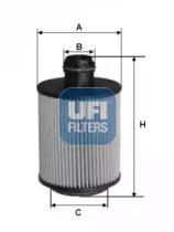 UFI 2511000 -  ФИЛЬТР МАСЛЯНЫЙ