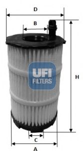 UFI 2514300 -  Масляный фильтр