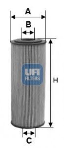 UFI 2516500 -  Фильтр масляный