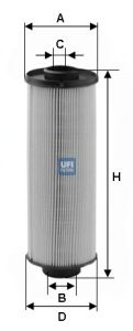 UFI 2600400 -  Топливный фильтр