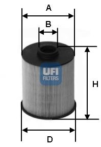 UFI 2600600 -  Топливный фильтр