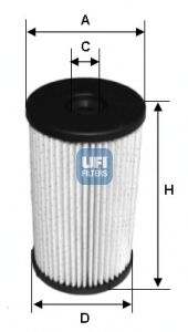 UFI 2600700 -  Топливный фильтр