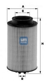 UFI 2601100 -  Топливный фильтр
