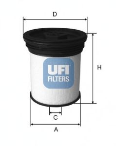 UFI 2601901 -  Топливный фильтр
