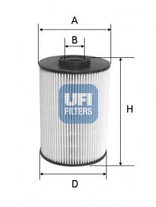 UFI 2603700 -  Топливный фильтр