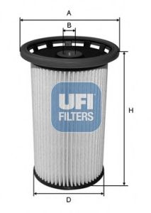 UFI 2603800 -  Топливный фильтр