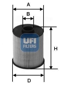 UFI 2607700 -  Топливный фильтр