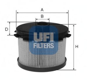 UFI 2668800 -  Топливный фильтр