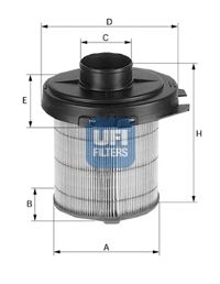 UFI 2784502 -  Воздушный фильтр