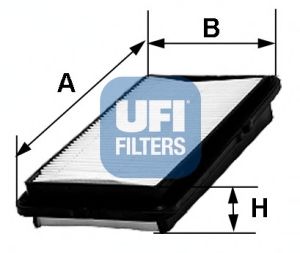 UFI 3034700 -  Воздушный фильтр