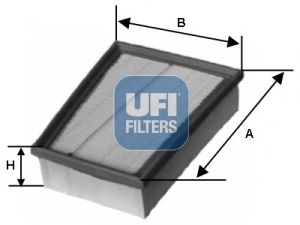 UFI 3055700 -  ФИЛЬТР ВОЗДУШНЫЙ БМВ5 (F10,F18) /Z4/X1 2.0-2.8 11