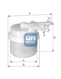 UFI 3100600 -  Топливный фильтр