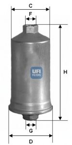 UFI 3150400 -  Топливный фильтр