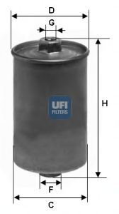 UFI 3150700 -  Топливный фильтр