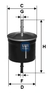UFI 3162400 -  Топливный фильтр