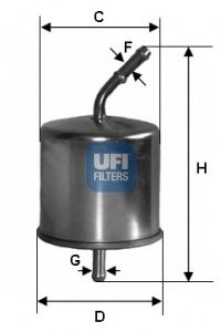 UFI 3162500 -  Топливный фильтр