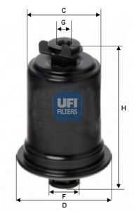 UFI 3166700 -  Топливный фильтр