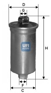 UFI 3169900 -  Топливный фильтр
