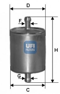 UFI 3176000 -  Топливный фильтр