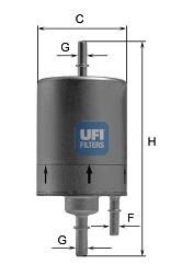 UFI 3183100 -  Топливный фильтр