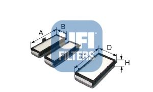 UFI 5307000 -  Фильтр воздуха в салоне