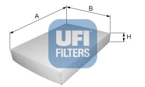 UFI 5307800 -  Фильтр воздуха в салоне