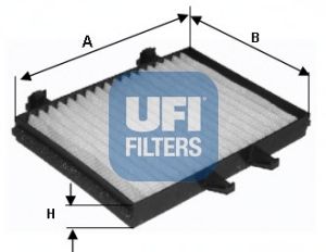 UFI 5312800 -  Фильтр воздуха в салоне
