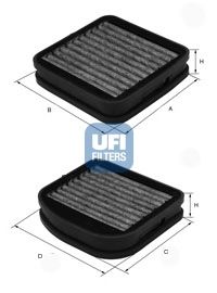 UFI 5414100 -  Фильтр воздуха в салоне