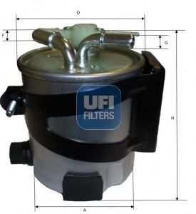 UFI 5541800 -  Топливный фильтр