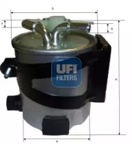 UFI 5543000 -  Фильтр топливный