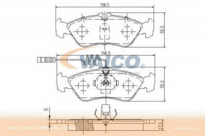 VAICO v3081431 -  Комплект тормозных колодок, дисковый тормоз