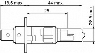 VALEO 032507 -  Лампа накаливания, Aqua Vision H1 12В 55Вт
